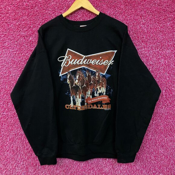 Urban Outfitters Other - Junk Food Budweiser Clydesdales Beer Crewneck Sweater Large